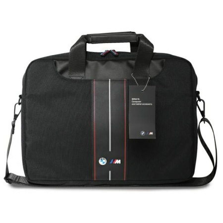 BMW Nylon Red Stripe - Torba na notebooka 16" (czarny) (BMCB15COMPVSKR)