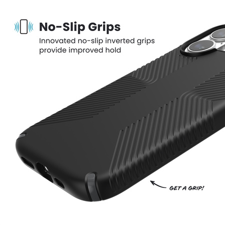 Speck Presidio2 Grip MagSafe - Etui iPhone 17 (Black / Slate Grey / White) (150958-D143)