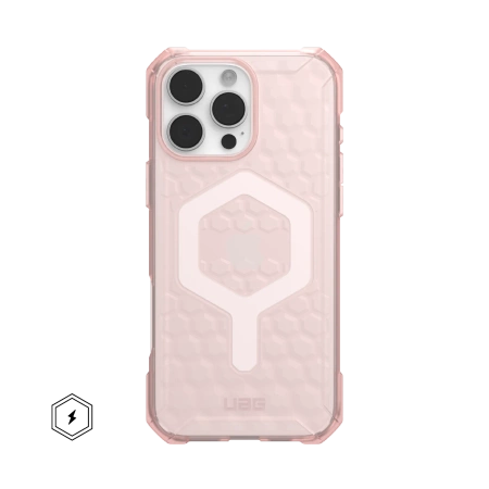 UAG Essential Armor Magsafe - obudowa ochronna do iPhone 16 Pro kompatybilna z MagSafe różowy (114448114C4C)