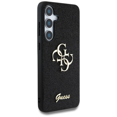 Guess Fixed Glitter Big 4G Metal Logo - Etui do Samsung Galaxy S25 (czarny) (GUHCS25SHG4SGK)