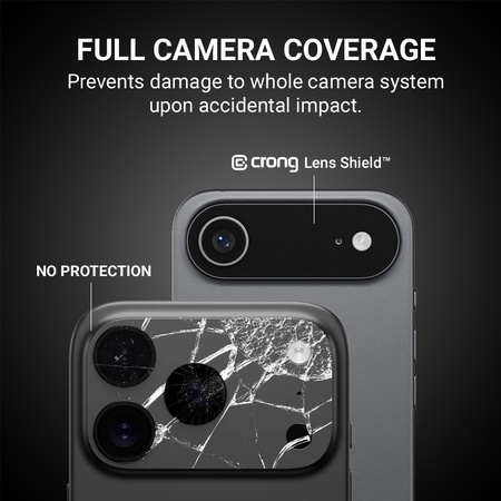 Crong Lens Shield - Szkło na aparat i obiektyw iPhone 17 Pro Max (CRGLSIP1769P)