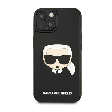 Karl Lagerfeld 3D Rubber Karl`s Head - Etui iPhone 14 Plus (czarny) (KLHCP14MKH3DBK)