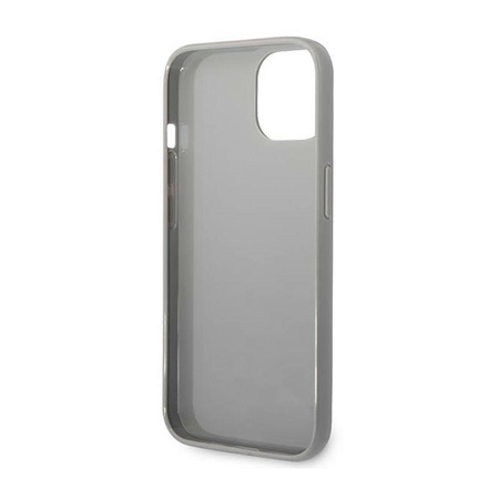 Karl Lagerfeld Monogram Iridescent - Etui iPhone 14 Plus (srebrny) (KLHCP14MLGMMSV3)