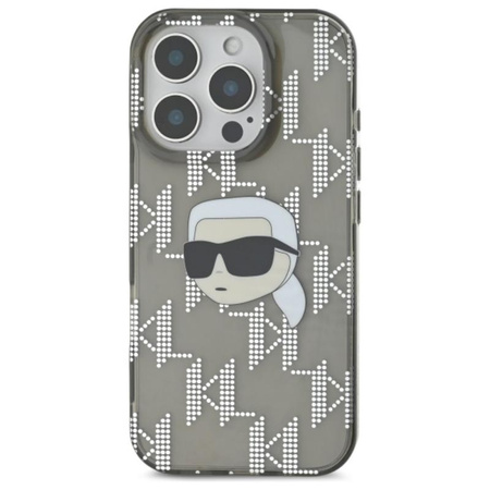 Karl Lagerfeld IML Karl Head Electroplated - Etui iPhone 16 Pro (czarny) (KLHCP16LHKLPKHK)