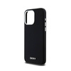 DKNY Liquid Silicone Small Metal Logo MagSafe - Etui iPhone 15 Pro Max (czarny) (DKHMP15XSMCHLK)