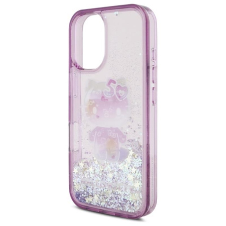Hello Kitty Liquid Glitter 50TH Anniversary Party - Etui iPhone 16 (fioletowy) (HKHCP16SL50PPU)