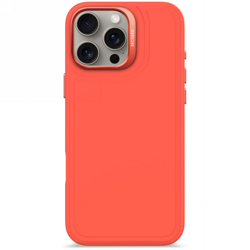 Decoded AntiMicrobial Silicone Stacks Backcover - silikonowa obudowa ochronna do iPhone 16 Pro Max kompatybilna z MagSafe (tangerine) (D25IPO16PMBCST9TE)