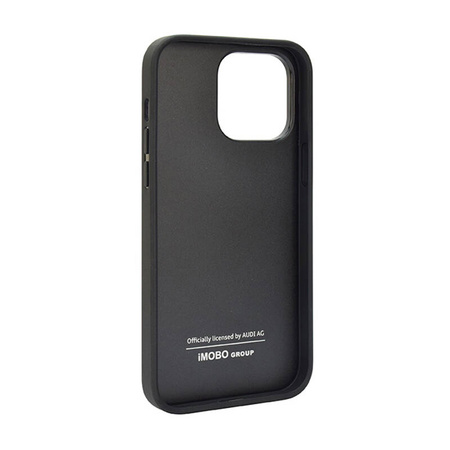Audi Genuine Leather - Etui iPhone 14 Pro Max (Czarny) (AU-TPUPCIP14PM-Q8/D1-BK)