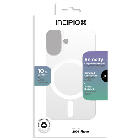 Incipio Velocity MagSafe - Etui iPhone 16 (Clear) (IPH-2162-CLR)