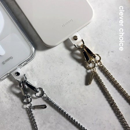 Crong Phone Crossbody - Smycz zawieszka do telefonu (Gold Link) (CRGCRBD02)