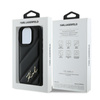 Karl Lagerfeld Quilted Signature - Etui iPhone 16 Pro Max (czarny) (KLHCP16XPQDSMGK)