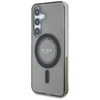 Guess Rhinestones Printed Classic Logo MagSafe - Etui do Samsung Galaxy S25 (czarny) (GUHMS25SPFTDTEK)