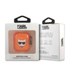 Karl Lagerfeld Choupette Head - Etui Airpods (fluo pomarańczowy) (KLA2UCHFO)