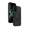 Crong Hybrid Frost MAG Cover - Etui z MagSafe do iPhone 16 (czarny) (CRGHFMIP1661BLK)