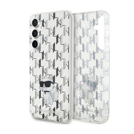 Karl Lagerfeld Monogram Choupette - Etui Samsung Galaxy S23 FE (przezroczysty) (KLHCS23FEHNCMKLT)