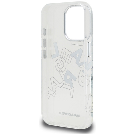 Karl Lagerfeld IML Sketched Graphic - Etui iPhone 16 Pro (przezroczysty) (KLHCP16LHMLGFCH)