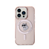 Karl Lagerfeld IML Choupette MagSafe - Etui iPhone 15 Pro Max (różowy) (KLHMP15XHFCCNOP)