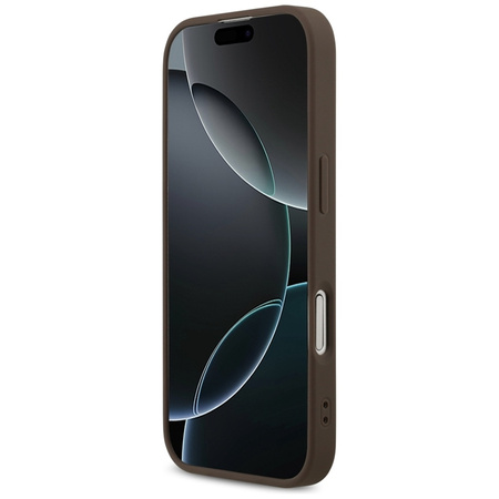 Guess 4G Printed Stripes MagSafe - Etui iPhone 17 (brązowy) (GUHMP17SP4RPSW)