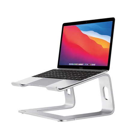 Crong AluBench – Aluminiowa podstawka do laptopa (srebrny) (CRG-ALUBN-SLV)
