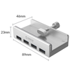 ORICO Hub USB biurkowy 4 porty USB-A 5Gbps - szary (MH4PU-SV-BP)