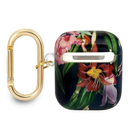 Guess Flower - Etui Airpods 1/2 gen (Blue) (GUA2HHFLB)