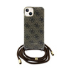 Guess Crossbody Cord 4G Print - Etui iPhone 15 (brązowy) (GUHCP15SHC4SEW)