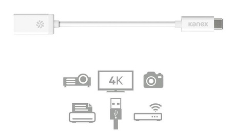 Kanex przejściówka z USB-C na USB żeński (21 cm) (KU3CA107I)