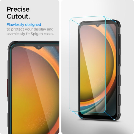 Spigen Glas.TR Slim 2-Pack - Szkło hartowane do Samsung Galaxy XCover 7 / 7 Pro (2 sztuki) (AGL09407)