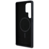 Karl Lagerfeld Silicone Double Heads And Circle MagSafe - Etui Samsung Galaxy S25 Ultra (czarny) (KLHMS25LSKCHTCK)