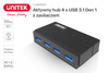 Unitek Y-HB03001 hub 4x USB3.0 z funkcją ładowania (Y-HB03001)