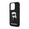 Karl Lagerfeld 3D Rubber NFT Ikonik - Etui iPhone 14 Pro (Czarny) (KLHCP14L3DRKINK)