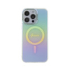 Guess IML Iridescent MagSafe - Etui iPhone 15 Pro (turkusowy) (GUHMP15LHITSQ)