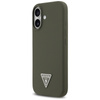 Guess Silicone Triangle Logo MagSafe - Etui iPhone 17 (khaki) (GUHMP17SSCTRLMA)