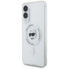 Karl Lagerfeld Button Choupette Head Printed Logo MagSafe - Etui Samsung Galaxy S25 Edge (biały) (KLHMS25EHLSCHH)