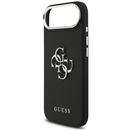 Guess Grained Big 4G Classic Logo - Etui iPhone Air (czarny) (GUHCP17MPG4SMCEK)