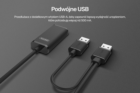 Unitek wzmacniacz sygnału USB 2.0 20M (Y-279)
