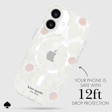 Kate Spade New York Protective MagSafe - Etui iPhone 16 (Hollyhock Floral) (KS054344)