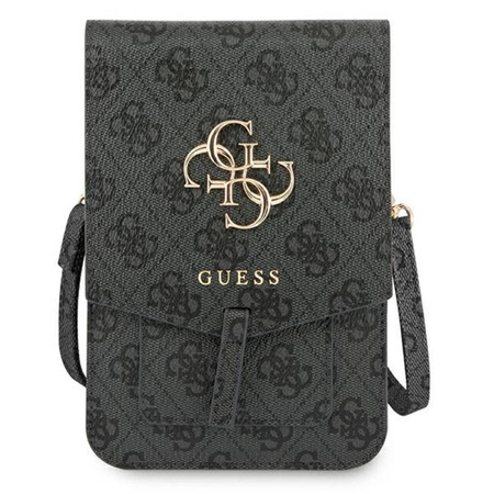 Guess 4G Big Metal Logo Phone Bag – Torba z przegrodą na smartfona (czarny) (GUWBG4GFGR)