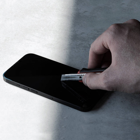 Crong 7D Nano Flexible Glass - Niepękające szkło hybrydowe 9H na cały ekran iPhone 14 / iPhone 13 / iPhone 13 Pro (CRG-7DNANO-IP13P)