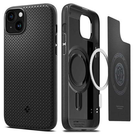 Spigen Mag Armor MagSafe - Etui do iPhone 15 (Matte Black) (ACS06815)