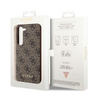 Guess 4G Charms Collection - Etui Samsung Galaxy S24 (brązowy) (GUHCS24SGF4GBR)