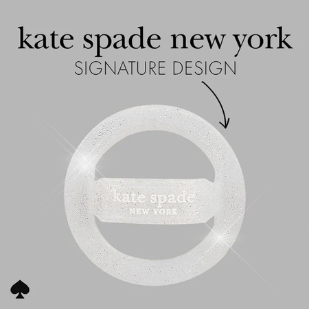Kate Spade New York Magnetic Loop Grip - Uchwyt MagSafe na palec (The Sparkle Silver) (KS053400)