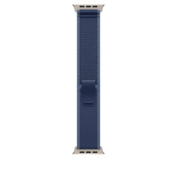 Apple 49mm Opaska Trail w kolorze niebieskim/jaskrawoniebieskim M/L elementy z tytanu w kolorze naturalnym (MFT74ZM/A)