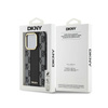 DKNY Leather Checkered Mono Pattern MagSafe - Etui iPhone 15 Pro (czarny) (DKHMP15LPCPVSLK)