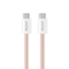 Unitek Kabel w oplocie zwijany magnetycznie USB C PD 100W różowy 1m (C14141APK01-1M)