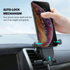 Crong Gravity Auto-Lock Car Holder – Uchwyt samochodowy grawitacyjny do telefonu 4,7”-6,5” (czarny) (CRG-CH5-BLK)