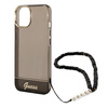 Guess Translucent Pearl Strap - Etui iPhone 14 Plus (czarny) (GUHCP14MHGCOHK)