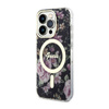 Guess Flower MagSafe - Etui iPhone 14 Pro (Czarny) (GUHMP14LHCFWSK)