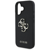 Guess Grained Big 4G Logo Small Classic Logo - Etui do iPhone 16 (czarny) (GUHCP16SPGT4MBK)