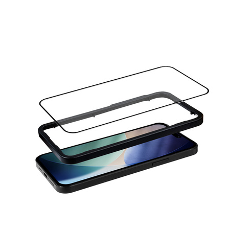Crong 3D Armour Glass - Szkło hartowane iPhone 17 Pro + ramka instalacyjna (CRG3DAGIP1763P)